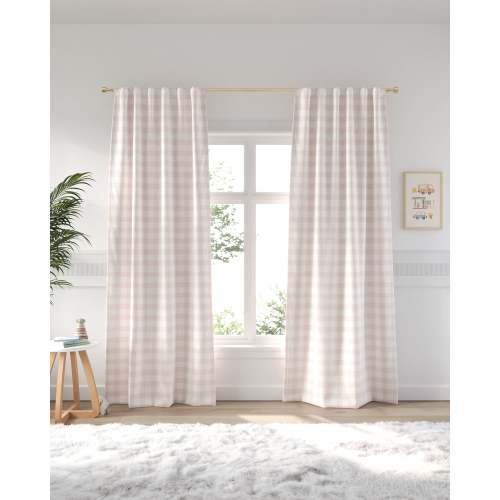 Gingham Blackout Curtain