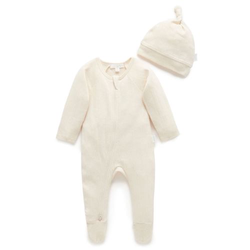 Organic Baby Pointelle Pack Purebaby Australia - Wheat Melange – Baron & Co