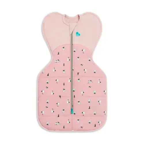 Love To Dream Swaddle Up Quilted Organic Cotton & Merino Lambs Best Friend 2.5 Tog Rose Size Newborn | Baby Bunting AU