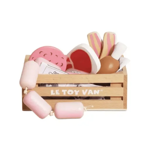 Brands We Love Butchers Meat Wooden Market Crate - 7 Piece by Janie and Jack
