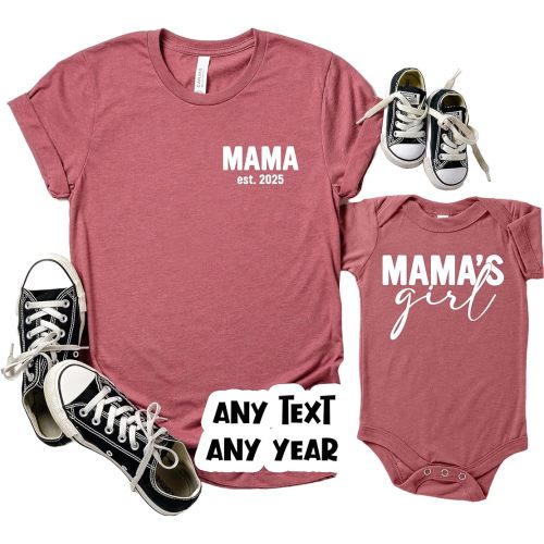 Mom And Daughter Matching, Mama's Girl Shirt, Baby Girl, Mother And Daughter Shirts,Mom And Me Tees,Mother's Day Matching Shirts,Mom And Me Mama Shirt Sweatshirt, Mama Friends Shirt, Friends Shirt, Friends Theme Shirt, Gift for Mama, Mother's Day Shirt, M
