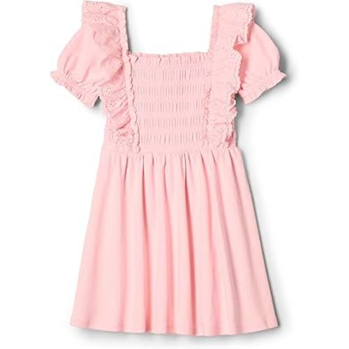 Amazon Essentials x Sofia Grainge Toddler and Baby Girls' Embroidered Knit Dress