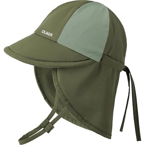 2 Pack Baby Sun Hat with Breathable Mesh, UPF 50+ Unisex Toddler Summer Beach Swim