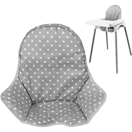 Twoworld High Chair Cushion for IKEA Antilop Highchair, Baby High Chair Seat Cover Liner Mat Pad Cushion for IKEA Antilop High Chair (Fashion Gray)