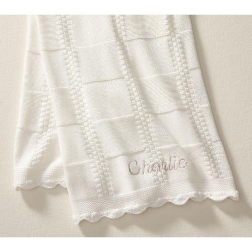 Cotton Knit Patchwork Organic Baby Blanket