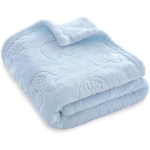 Fleece Baby Blanket 3D Elephant Design for Boys Girls 30x40 Inch