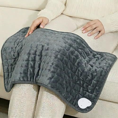 Electric Heating pad with 6 Heat Settings, Auto Shut Off, Dry Electric Heating for Back Neck Knee Arms Legs Shoulder Heat Pads for Christmas Birthday Father's Day Mother's Day (24"X12", Dark Gray)
