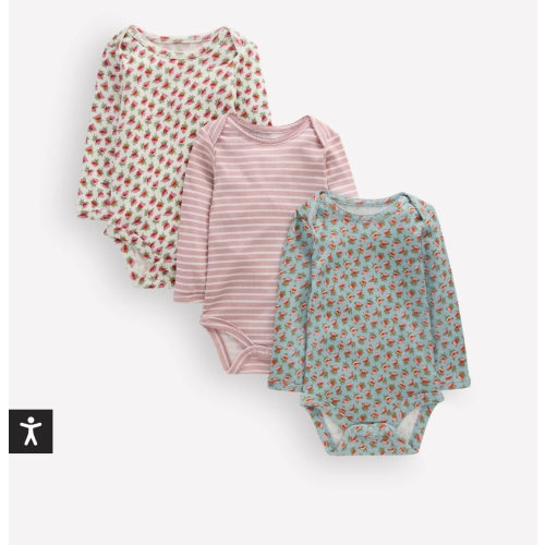 3 - pack Pointelle Bodies - Multi Floral | Boden USA