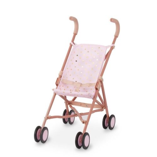 LullaBaby Doll Stroller Fold-Up Accessory - Gold Star Print: Fits 14 Inch Dolls, Baby & Infant Theme