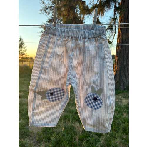 Kids Blueberry Appliqué Pants size 12-18 month