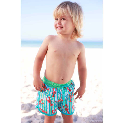 Boy's Swim Trunks in Pinch Me Blue | Caden Lane