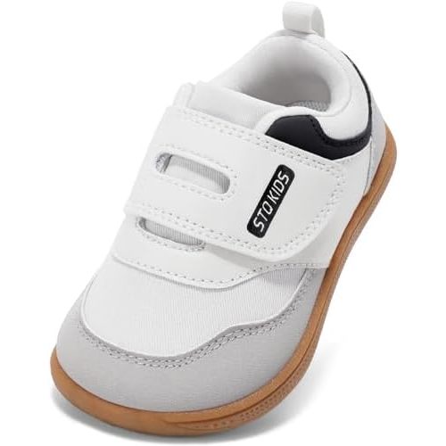 STQ KIDS Toddler Wide Toe Box Shoes Barefoot Boys Girls Fashion Sneakers