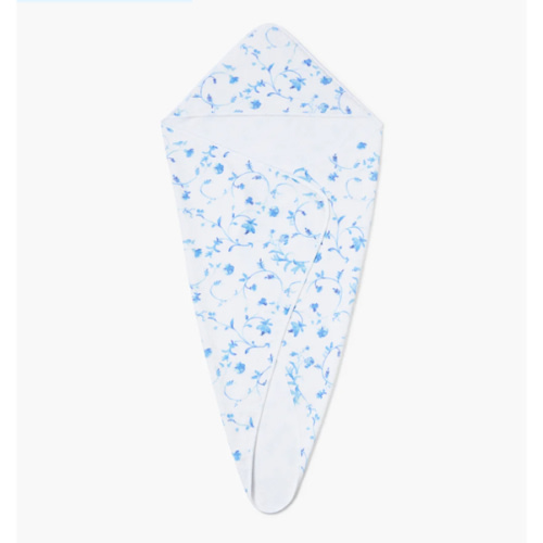 The Hooded Towel - Blue Botanical
