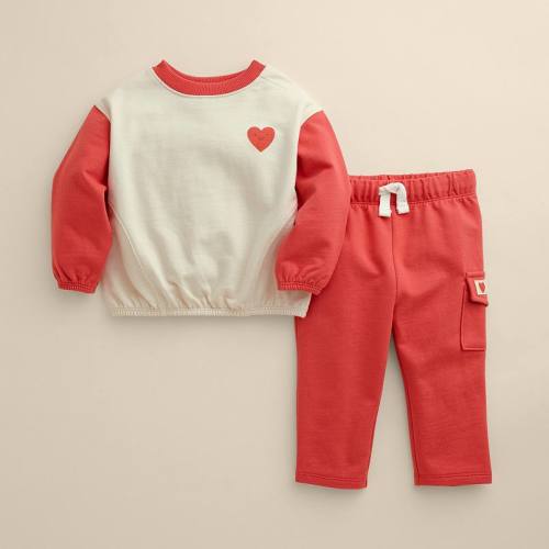 Baby Little Co. by Lauren Conrad 2-pc. Heart Crew & Pants Set