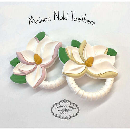 Magnolia Silicone Teether – ZukaBaby