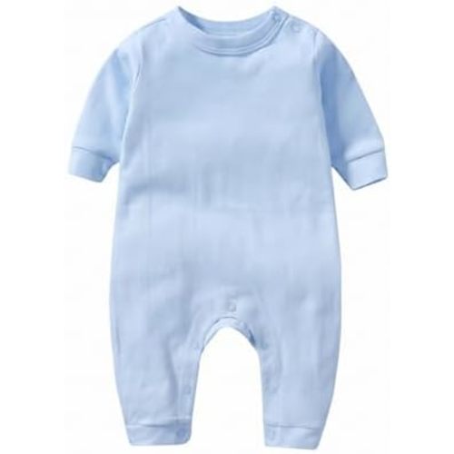 Unisex Baby Onesie, Long Sleeve 100% Cotton Baby Clothes, Baby Footless Jumpsuit