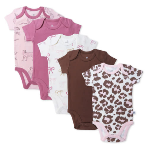 5-Pack Organic Cotton Short Sleeve Bodysuits | Honest Baby Clothing