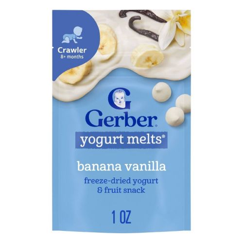 Gerber Baby Food Banana Vanilla Yogurt Melts Baby Snack - 1oz