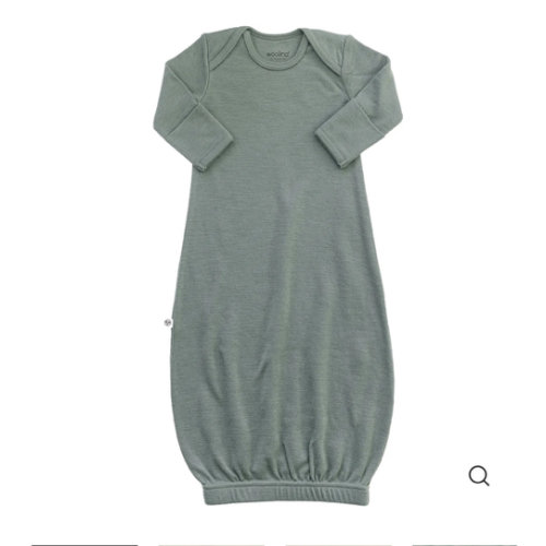 Merino Wool Baby Gown |Natural Merino Wool Baby Sleepwear – Woolino