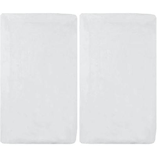 2 Pack 100% Natural Cotton Fitted Cradle Sheets 36" x 18" (white)