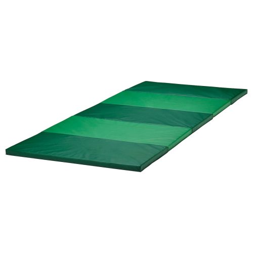 PLUFSIG Folding gym mat - green 78x185 cm (30 3/4x72 7/8 ")