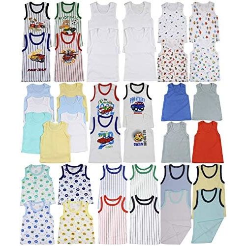 ToBeInStyle Boy's Pack of 4 Tank Tops