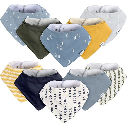 Gerber Unisex Baby Bandana Bibs