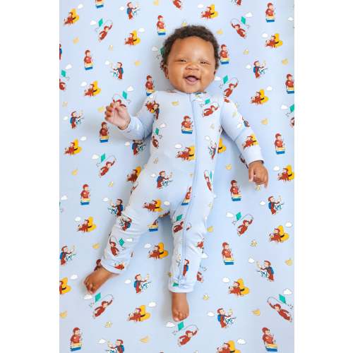 Zippered Romper in Curious George