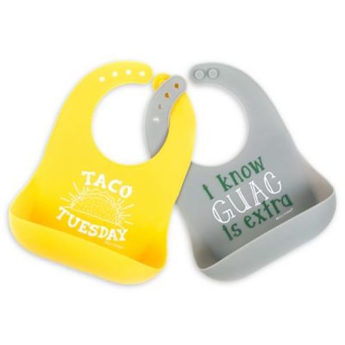 Bella Tunno 2-Piece Taco Tuesday Wonder Bib Set - YELLOW - 2 PIECE
