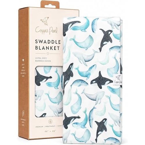 Copper Pearl Large Premium Knit Baby Swaddle Receiving Blanket Kai
