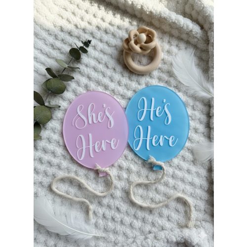 Acrylic Baby Announcement Sign