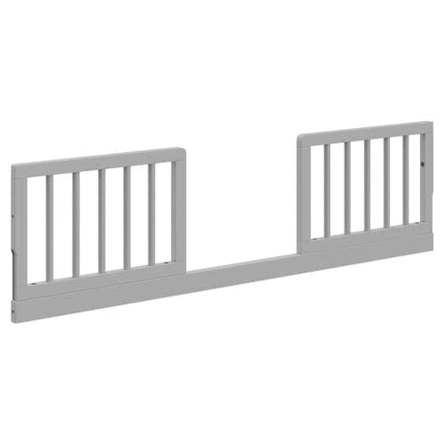 Storkcraft & Graco Toddler Safety Guardrail Kit with Dowels (Pebble Gray) – GREENGUARD Gold Certified, Converts Compatible Storkcraft & Graco Crib to Toddler Bed, Kit Includes 2 Toddler Guardrails