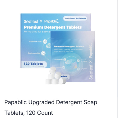 Papablic Upgraded Detergent Soap Tablets, 120 Count