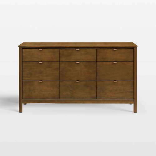 Babyletto 61" Bondi Natural Walnut Wide 9-Drawer Kids Dresser