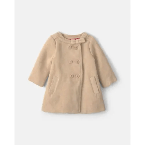 Baby Girl Bow Poplin Jacket - Brown - OshKosh B'gosh | Carter's