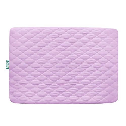 Biloban Waterproof Sheet for Pack n Play Quilted, Playard Sheet Protector 39inch X 27inch fits for Baby Foldable and Playard Mattress, Portable Mini Crib, Lavender