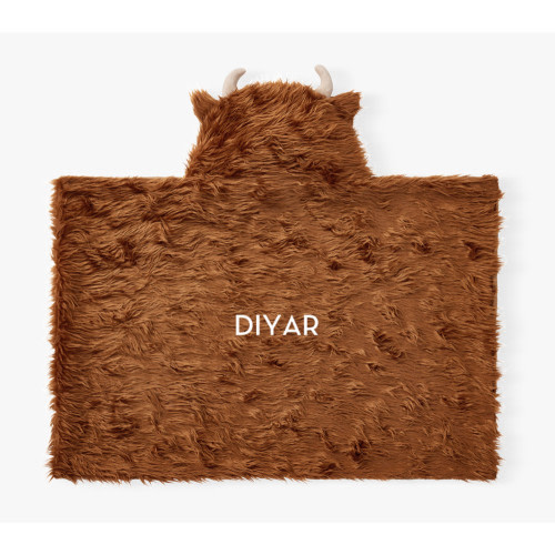 Faux Fur Animal Baby Hooded Towels