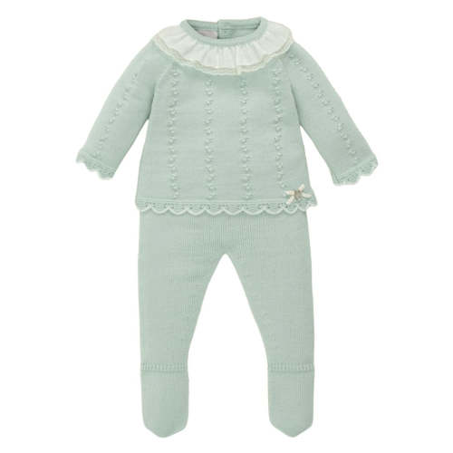 Isabelle Mint Baby Knit Girl Set