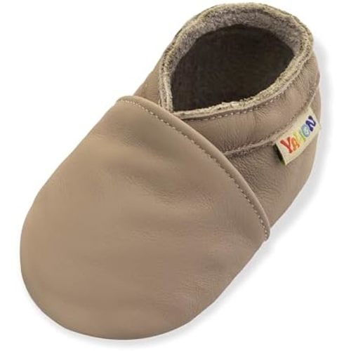 YALION Baby Soft Leather Shoes Suede Sole Infant Toddler First Walking Sports Crib Moccasins