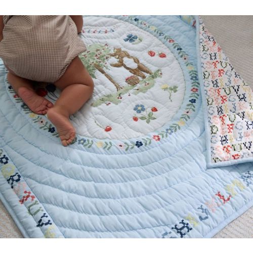 Riley Sheehey Bear Baby Quilt | Pottery Barn Kids