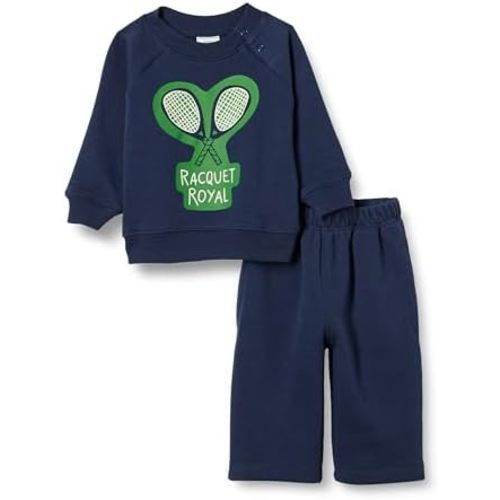 Amazon Essentials Unisex Babies' French Terry Sweatshirt and Sweatpants Set, Pack of 2