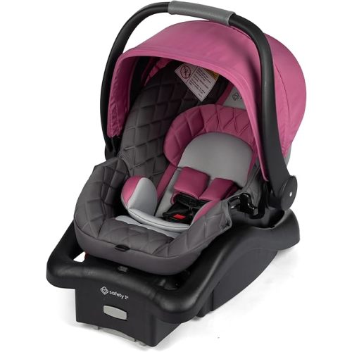 Safety 1st onBoard™ Insta-Latch™ DLX Infant Car Seat with Base, Baby Car Seat for 4-30 lbs., Rear Facing Car Seat, Beach Rose