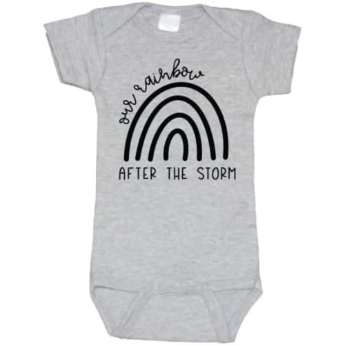 Bump and Beyond Designs Pregnancy Announcement, Rainbow After the Storm