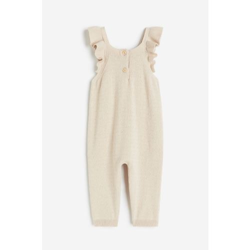 Knit Jumpsuit, Beige
