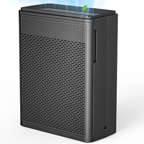 YARIKI Air Purifiers for Home Pets Covers Up to 1500 Sq Ft,H13 Hepa Filter with Washable Pre-Filter,Pet Hair Dander Smoke Air Cleaner,22 dB Quiet Sleep for Living Room Bedroom Kitchen,P280 (Black)