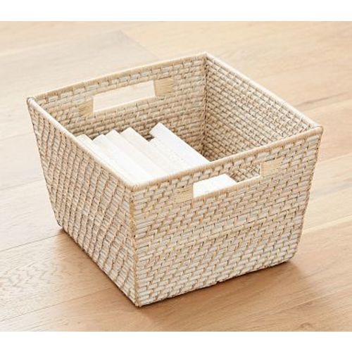 Quinn White Washed Utility Basket