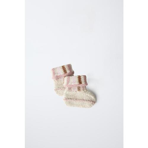 KNIT BOOTIES - Pink | ZARA United States