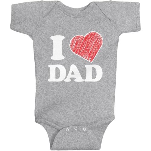 Threadrock Unisex Baby I Love Dad Bodysuit