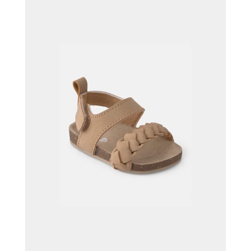 Baby Girl Braided Sandals - Brown - OshKosh B'gosh | Carter's
