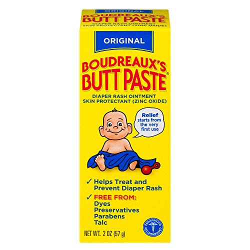 Original Boudreaux's Butt Paste Diaper Rash Ointment, 2 oz Tube